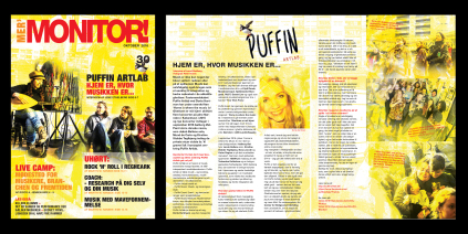 Layout for the Music Magazine 'MER MONITOR' 